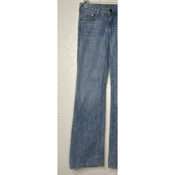bebe Jeans Y2K Charlotte Bebe Sun Studded Women’s Sz 26 Made USA Low Rise - Picture 4 of 16